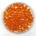 Orange faceted acrylic crystal beads, perfect for DIY jewelry making and crafting projects. - 6mm / Orange Red