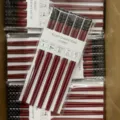 Set di bacchette in lega con perle decorative, resistenti al calore fino a 180C, 5 paia. - 23cm / Rosso e nero