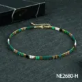 Böhmische bunte TILA Perlen Choker Halskette im vintage Stil Schmuck für Damen - Stil (NE2680-H)