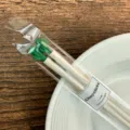 Cactus alloy chopsticks durable anti-slip variant style for modern kitchen dining use. - White and Green