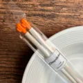 Cactus chopsticks alloy reusable dinnerware with cute orange top for home daily use - White Carrot