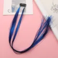 Clip de guirlande de cheveux bleus extensions brillantes scintillantes pour fête et festival - Style Clip BB (BB-Cheveux d'Ange Dorés) / Bleu Royal Laser