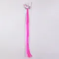 Extension de cheveux coloree licorne dessin anime pour enfants, pince tadee degrade rose violet. - Style 3 (Licorne)