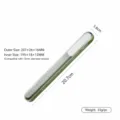 Boîte à baguettes portable en ABS étui de rangement transparent glissière vert petit - 21cm Vert Foncé