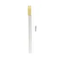 Bacchette casa antiscivolo lega cappuccio oro bianco stoviglie 190mm lunghezza set - 19cm / Bianco Giallo