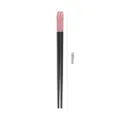 Bacchette in lega 190mm uso domestico antiscivolo stoviglie rosa nero design squisito - 19cm / Nero rosa