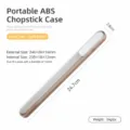 Boîte de rangement portable en ABS pour baguettes, étui coulissant transparent de bureau. - 25cm Brun