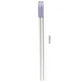 Bacchette in lega casa antiscivolo stoviglie set corpo bianco top viola 240mm SKU - 24cm / Bianco Viola