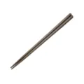 Bacchette in lega di stile giapponese marrone scuro minimalista riutilizzabile posate da cucina - Cammello