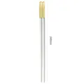 Bacchette in lega di qualità per uso domestico antiscivolo elegante top oro cucina 240mm - 24cm / Bianco Giallo