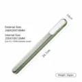 Boite a baguettes en ABS portable, conteneur de stockage coulissant transparent, grand vert, etui. - 25cm Vert Foncé