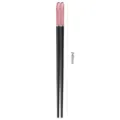 Bacchette in lega per uso domestico antiscivolo top rosa stoviglie moda 240mm paio - 24cm / Nero rosa