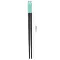 Bacchette in lega moderne con punte verdi traslucide e corpo nero, lunghezza 240mm per tutti. - 24cm / Blu nero