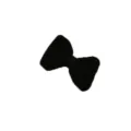 Close up of black velvet bow hair clip, showing delicate fabric texture and design. - 2# Velvet Black Bowknot Hair Clip