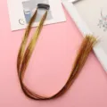 Extension de tinsel de cheveux dorés brillants avec clip, parfaite pour le style de scène. - Style Clip BB (BB-Cheveux d'Ange Dorés) / Champagne Laser