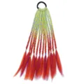 Colorful gradient braided hair rubber band ponytail extension hip-hop hair accessories for women - Orange Yellow Blue Purple Red