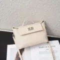 Women fashion casual shoulder crossbody handbag high quality daily commute top handle bag - 22*10*14CM / Off White