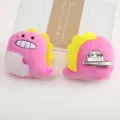 Broche de dinosaurio de felpa lindo con imperdible y pinza para ropa y accesorios. - Broche de Dinosaurio Con Clip
