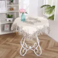 Nordic luxury lace tablecloth for round dining table, elegant embroidered home decor. - 100*150cm / Style 1