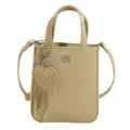 Trendy small square crossbody bag for women, stylish tote handbag with heart charm pendant. - Green