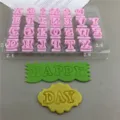 Alfabet letter A-Z plastic persmal fondant taart koekje snijder klei pastry bakset - 1276 Cartoon Engelse Letters