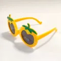 Kids cute cartoon strawberry sunglasses yellow frame polarized UV400 protective eyewear - Yellow