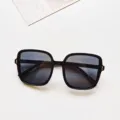 Gafas de sol cuadradas grandes y elegantes para mujeres y hombres, protección UV400. - Niños / Negro