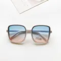 Gafas de sol cuadradas de moda con lentes degradadas y protección UV400 para mujeres. - Niños / Azul Rosa