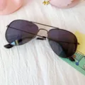 Gafas de Sol Estilo Aviador Infantil Montura Metal Negra Protección UV Variante - Negro