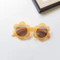 Toddler cute flower sunglasses yellow baby sun glasses cute children eyewear variant accessories - Jelly Yellow