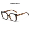 Modieuze oversized blauwlichtfilter bril met chique schildpadpatroon montuur voor dagelijks. - Blauw Schildpad Anti Blauw Licht Lens