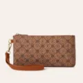 Cartera larga estampada vintage para mujer bolso de mano con cremallera estilo bohemio. - Patrón Geométrico 2