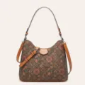 Bolso de mano de corcho con estampado étnico retro, elegante bolso bandolera para mujer. - Patrón de Cuadrícula