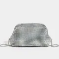 Borsa da sera scintillante in strass con catena per donna, elegante borsa a tracolla. - Colorato