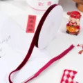 Red velvet ribbon 10m roll for DIY gift packaging, Christmas box sealing and festive decoration crafts. - 1cm Pack / Red