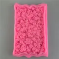 Stampo in silicone rosa 3D texture floreale fondant decorazione torta strumento da forno. - Stile 2
