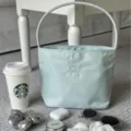 Mint green nylon shoulder bag for women, stylish minimalist tote handbag for daily commute. - Mint Green