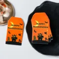Halloween party decorative paper tags with pumpkin castle design, ideal for DIY gift wrapping. - Pumpkin Ghost Style (a) / 50 Sheets