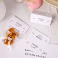 Tarjetas de embalaje de galletas thanks a lot minimalistas y bolsas transparentes de panadería. - Tarjeta de Encabezado de Papel / Paquete de 50 Piezas Encabezados de Tarjeta