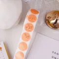 Adesivi rotondi di ringraziamento etichette adesive in lamina d'oro per sigillare regali - 500 Pezzi/Confezione / Rosa