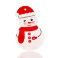 Sacchetto regalo di caramelle di plastica appendiabiti pupazzo di neve di Natale dettaglio. - Pupazzo di neve / 1 Pezzo