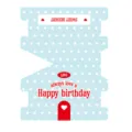 Blue polka dot house shape candy gift packaging header card variant design style. - Blue Dots / 50 Sheets