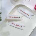 Christmas gift wrapping tags with merry christmas text and tree print set of 100 pcs - Christmas Tree