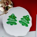 Christmas tree paper gift tags set, perfect for holiday DIY packaging and festive decorations. - Green Antlers
