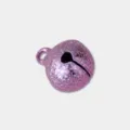 14mm cloche givrée rose accessoire DIY, joli pendentif cloche en cuivre métal pour bijoux. - Ensemble de 20 Pièces / Rose rouge
