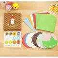 Christmas greeting card set boxed stationery cute cartoon santa design craft paper gift - Santa Claus / 10 Sheets Set