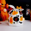 Halloween sac de bonbons oreilles de lapin emballage plastique pour fête biscuits. - 50 Pièces / Ivoire