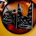 Sachets cadeaux en plastique Halloween sacs de bonbons oreilles de lapin pour fête boulangerie. - 50 Pièces / Noir