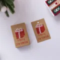 Etichette regalo di Natale in carta kraft, decorazioni pendenti fai da te per festa. - Christmas Gift / 50 Pezzi