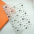 Halloween Backpapier Wachspapier Lebensmittel 22x25cm gruselige Muster für Geschenkverpackung - Schwarzes Set
